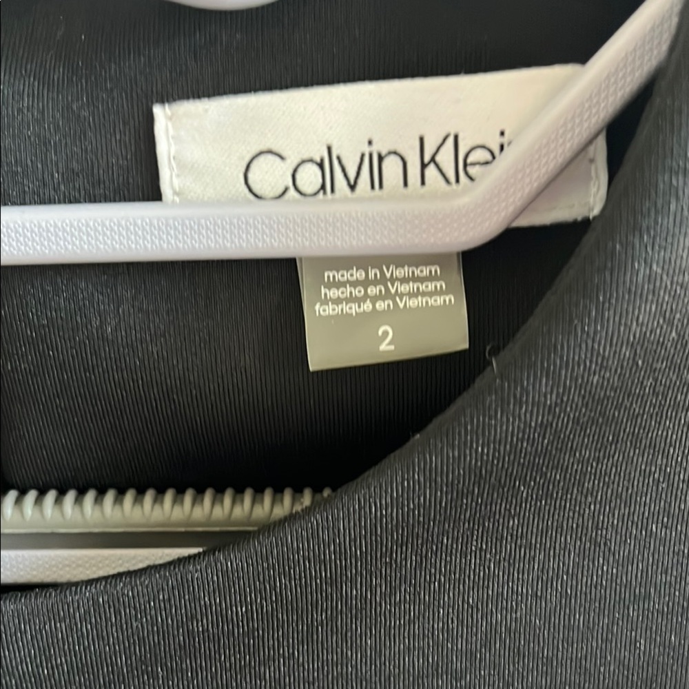 Calvin Klein Black and White Panel Dress - Picture 4 of 5